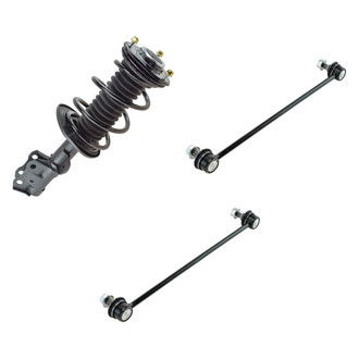 TRQ® - Front Passenger Side Complete Strut Assembly and Stabilizer Bar Link Kit
