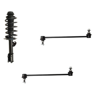 TRQ® - Front Passenger Side Complete Strut Assembly and Stabilizer Bar Link Kit