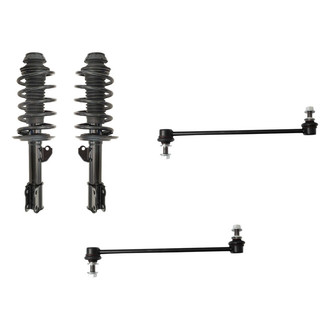 TRQ® - Front Passenger Side Complete Strut Assembly and Stabilizer Bar Link Kit
