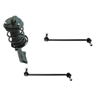 TRQ® - Front Passenger Side Complete Strut Assembly and Stabilizer Bar Link Kit