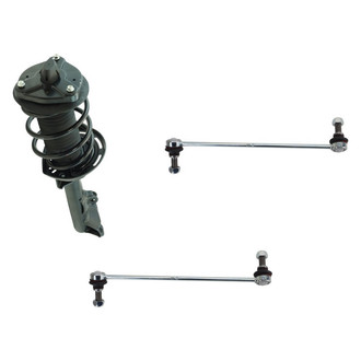 TRQ® - Front Passenger Side Complete Strut Assembly and Stabilizer Bar Link Kit