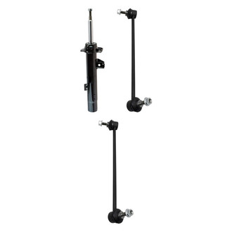 TRQ® - Front Passenger Side Strut and Stabilizer Bar Link Kit