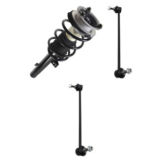 TRQ® - Front Passenger Side Complete Strut Assembly and Stabilizer Bar Link Kit
