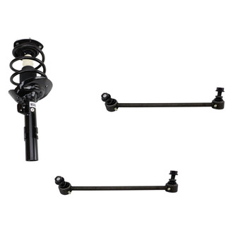 TRQ® - Front Passenger Side Complete Strut Assembly and Stabilizer Bar Link Kit
