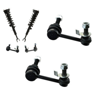 TRQ® - Front Passenger Side Complete Strut Assembly and Stabilizer Bar Link Kit
