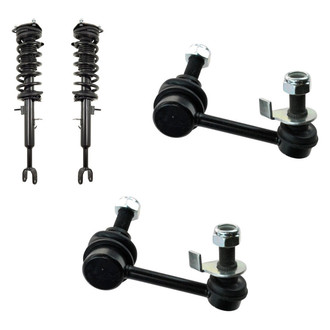 TRQ® - Front Passenger Side Complete Strut Assembly and Stabilizer Bar Link Kit