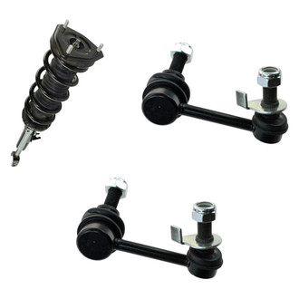 TRQ® - Front Passenger Side Complete Strut Assembly and Stabilizer Bar Link Kit