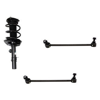 TRQ® - Front Passenger Side Complete Strut Assembly and Stabilizer Bar Link Kit