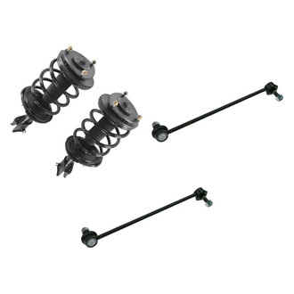 TRQ® - Front Passenger Side Complete Strut Assembly and Stabilizer Bar Link Kit