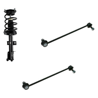 TRQ® - Front Passenger Side Complete Strut Assembly and Stabilizer Bar Link Kit
