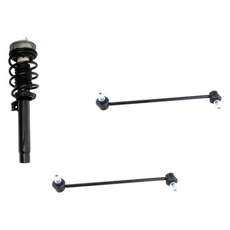 TRQ® - Front Passenger Side Complete Strut Assembly and Stabilizer Bar Link Kit