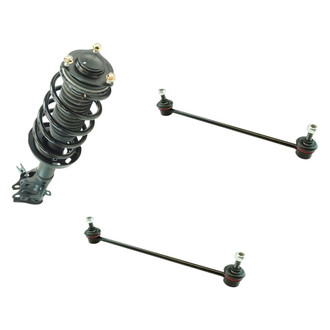 TRQ® - Front Passenger Side Complete Strut Assembly and Stabilizer Bar Link Kit