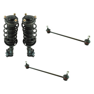 TRQ® - Front Passenger Side Complete Strut Assembly and Stabilizer Bar Link Kit
