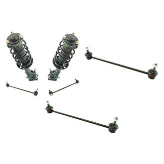TRQ® - Front Passenger Side Complete Strut Assembly and Stabilizer Bar Link Kit
