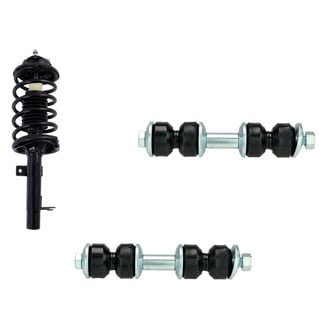 TRQ® - Front Passenger Side Complete Strut Assembly and Stabilizer Bar Link Kit