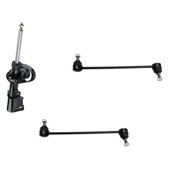 TRQ® - Front Passenger Side Strut and Stabilizer Bar Link Kit