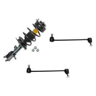 TRQ® - Front Passenger Side Complete Strut Assembly and Stabilizer Bar Link Kit