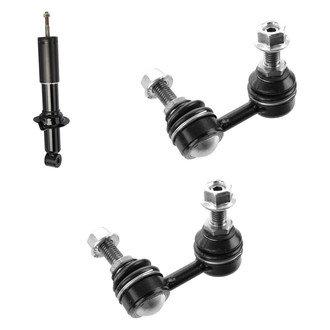 TRQ® - Front Passenger Side Shock Absorber and Stabilizer Bar Link Kit