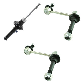 TRQ® BNDL-131770 - Front Passenger Side Shock Absorber and Stabilizer Bar Link Kit