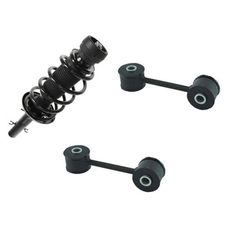 TRQ® - Front Passenger Side Complete Strut Assembly and Stabilizer Bar Link Kit