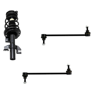 TRQ® - Front Passenger Side Complete Strut Assembly and Stabilizer Bar Link Kit