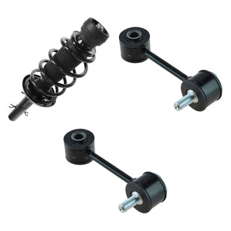 TRQ® - Front Passenger Side Complete Strut Assembly and Stabilizer Bar Link Kit