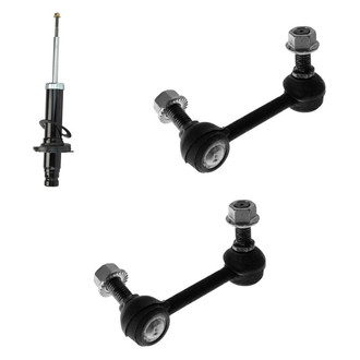 TRQ® - Front Passenger Side Shock Absorber and Stabilizer Bar Link Kit