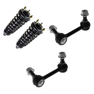 TRQ® - Front Passenger Side Complete Strut Assembly and Stabilizer Bar Link Kit