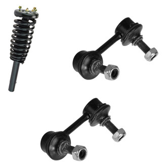 TRQ® - Front Passenger Side Complete Strut Assembly and Stabilizer Bar Link Kit