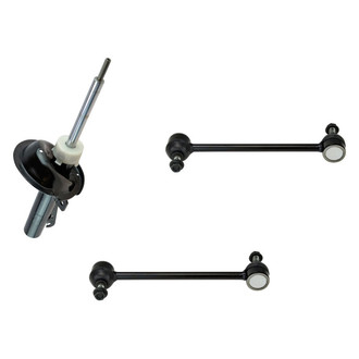 TRQ® - Front Passenger Side Strut and Stabilizer Bar Link Kit