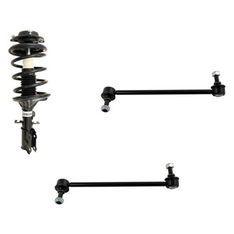 TRQ® - Front Passenger Side Complete Strut Assembly and Stabilizer Bar Link Kit