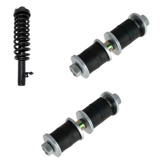 TRQ® - Front Passenger Side Complete Strut Assembly and Stabilizer Bar Link Kit