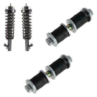 TRQ® - Front Passenger Side Complete Strut Assembly and Stabilizer Bar Link Kit