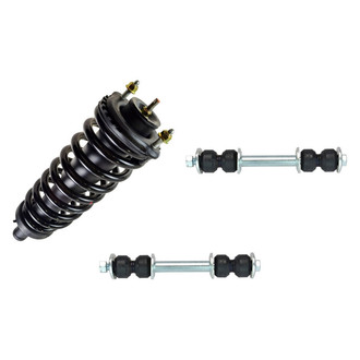 TRQ® - Front Passenger Side Complete Strut Assembly and Stabilizer Bar Link Kit