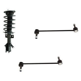 TRQ® - Front Passenger Side Complete Strut Assembly and Stabilizer Bar Link Kit