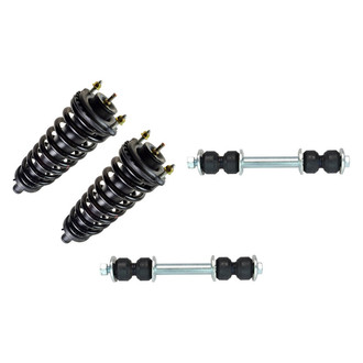 TRQ® - Front Passenger Side Complete Strut Assembly and Stabilizer Bar Link Kit