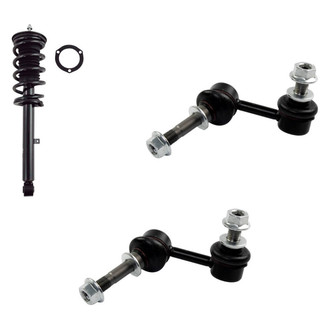 TRQ® - Front Passenger Side Complete Strut Assembly and Stabilizer Bar Link Kit
