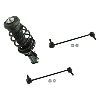 TRQ® - Front Passenger Side Complete Strut Assembly and Stabilizer Bar Link Kit