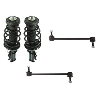 TRQ® - Front Passenger Side Complete Strut Assembly and Stabilizer Bar Link Kit