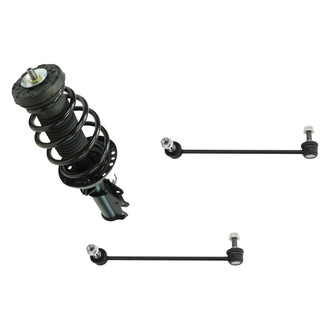 TRQ® - Front Passenger Side Complete Strut Assembly and Stabilizer Bar Link Kit