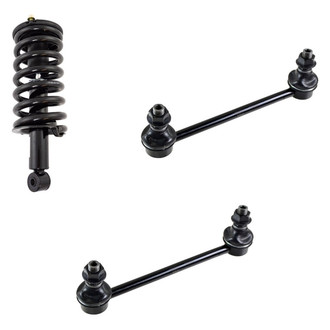 TRQ® - Front Passenger Side Complete Strut Assembly and Stabilizer Bar Link Kit