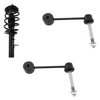 TRQ® - Complete Strut Assembly and Stabilizer Bar Link Kit