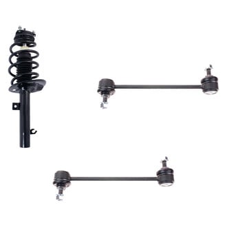 TRQ® - Front Passenger Side Complete Strut Assembly and Stabilizer Bar Link Kit