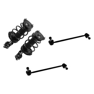 TRQ® - Front Passenger Side Complete Strut Assembly and Stabilizer Bar Link Kit