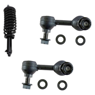 TRQ® - Front Passenger Side Complete Strut Assembly and Stabilizer Bar Link Kit