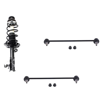 TRQ® - Front Passenger Side Strut and Stabilizer Bar Link Kit