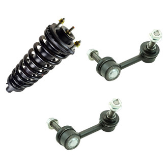TRQ® - Front Passenger Side Complete Strut Assembly and Stabilizer Bar Link Kit