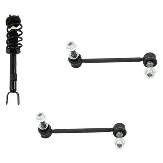TRQ® - Front Passenger Side Complete Strut Assembly and Stabilizer Bar Link Kit