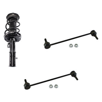 TRQ® - Front Passenger Side Strut and Stabilizer Bar Link Kit