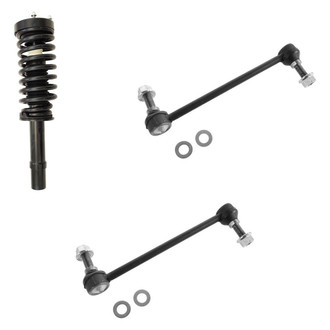 TRQ® - Front Passenger Side Complete Strut Assembly and Stabilizer Bar Link Kit